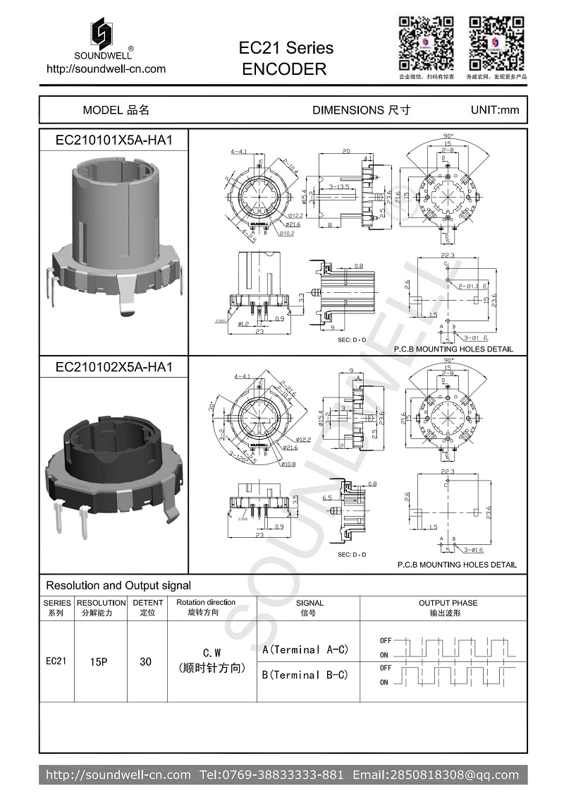 ec21 rotary ring encoder 