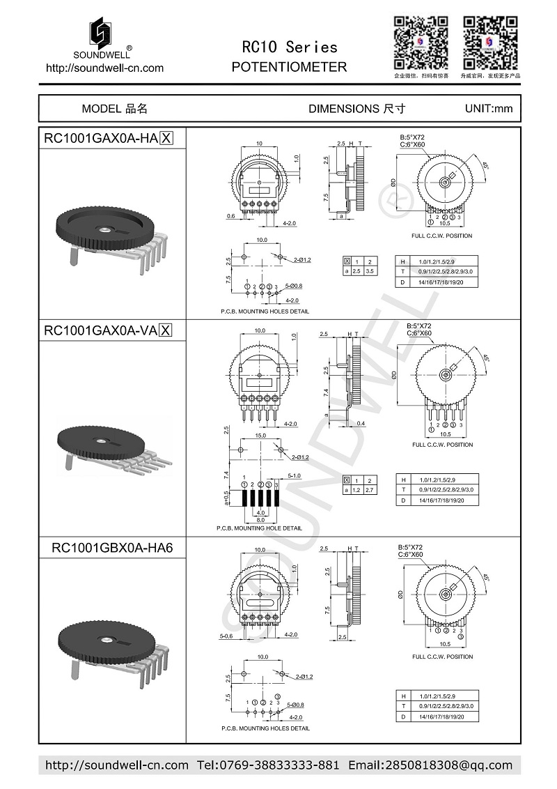 rotary potentiometer 